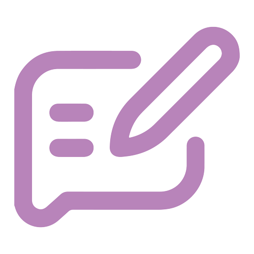 Outline of a text bubble